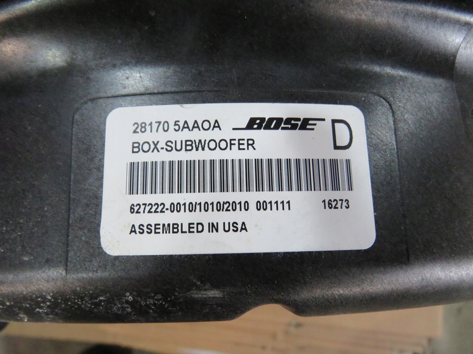 głośnik tuba subwoofer nissan qashqai j11 lift