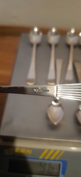 Moeda de 2 centavos 1918 e talheres topázio