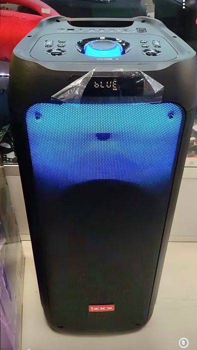 Блютуз колонка на 100Вт 2 мікрофона. Еквалайзер та караоке-режим