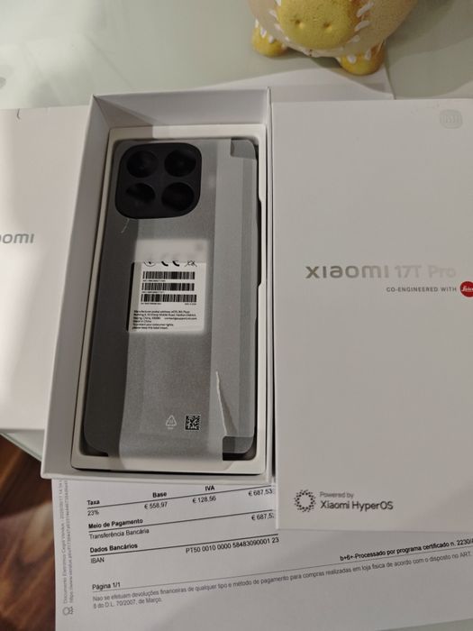 Topo de gama Xiaomi 17 T Pro 12/512 factura e garantia de 35 meses