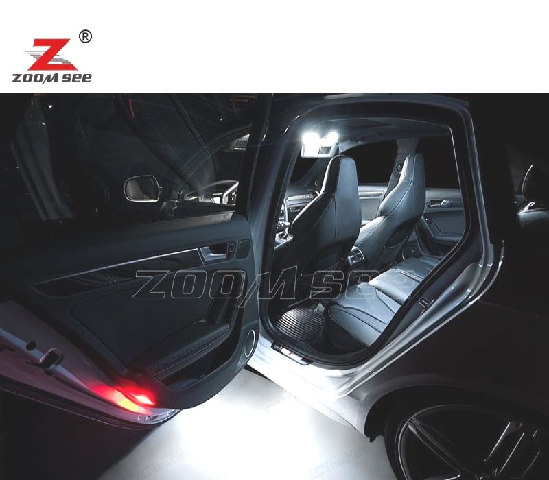 KIT COMPLETO DE 20 LÂMPADAS LED INTERIOR AUDI A4 S4 B8 QUATTRO AVANT