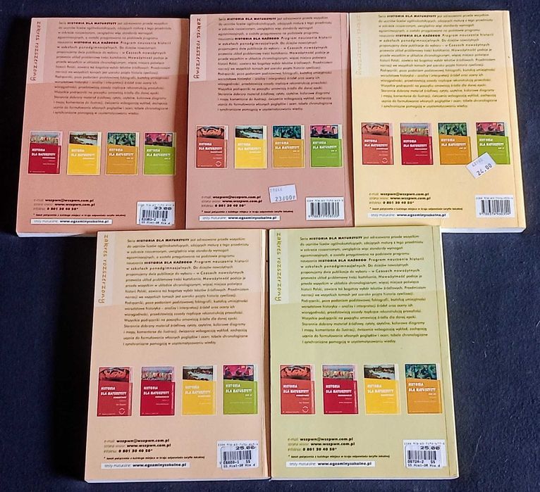Historia dla maturzysty tom 1-5 komplet z.rozszerzony Roszkowski