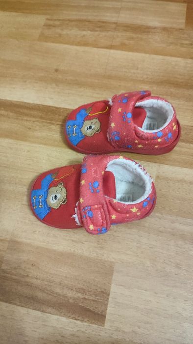 Дитячі тапочки на липучках "Ведмедик Паддінгтон" від TU 20 р. унісекс