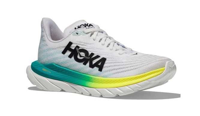 Легкі текстильні бігові кросівки Hoka Mach 5 на сітці на 25-25,5 см