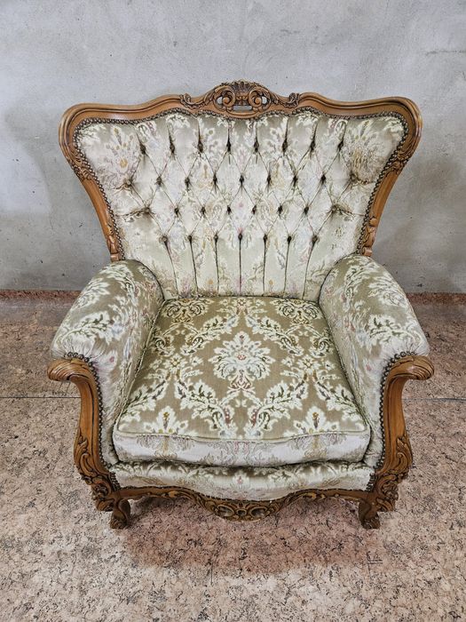 Ludwikowski komplet wypoczynkowy sofa oraz dwa fotele