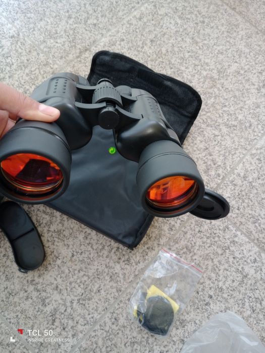 Binóculos novos ótimos para apreciar a natureza. Tenho muitos