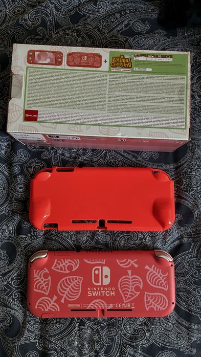 Nintendo switch lite edição especial com capa protetora