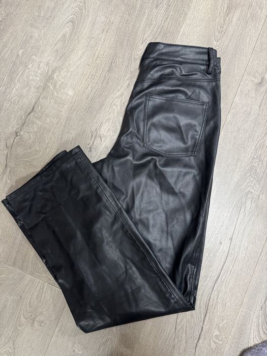 Штани зі штучної шкіри Zara прямі