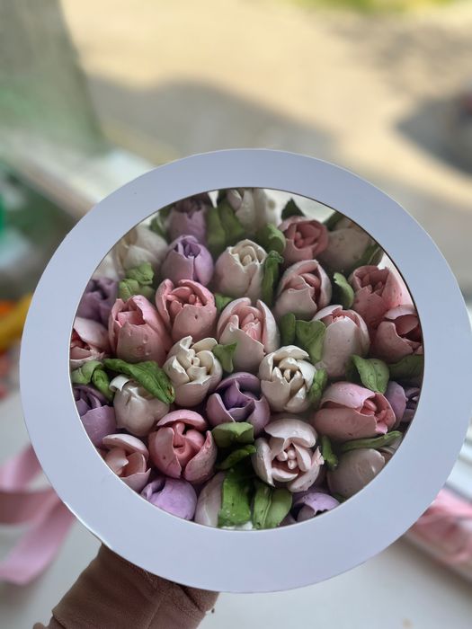 Подарок, зефирный букет, зефір, цветы, зефир