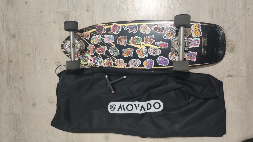 Surfskate com mala de transporte