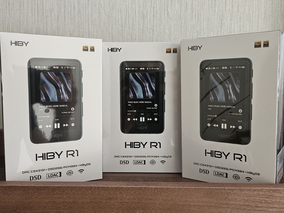 Запаковані‼️ Hiby R1 HiRes плeєр без андроід цап блютуз ресівер