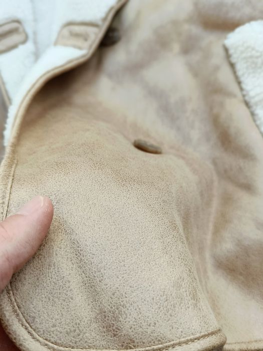 Casaco Aviador Bege Stradivarius Tamanho M | Stradivarius Beige Aviator Jacket Size M