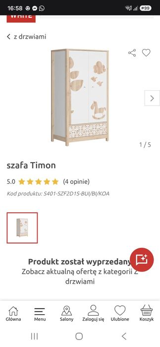 Szafa do pokoju dziecięcego