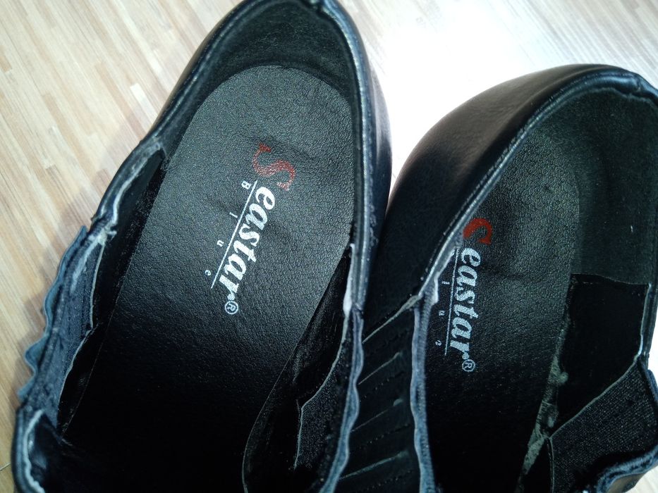 Buty czarne szpic obcas słupek