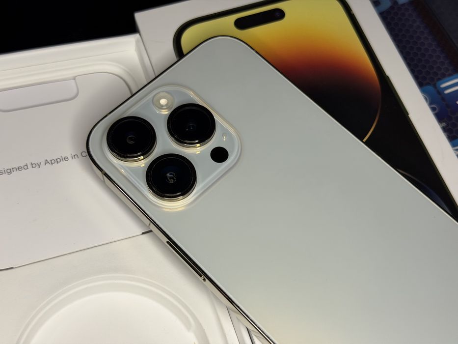 [128GB, 100%, 120HZ] iPhone 14 pro - ZLOTY. Opis!