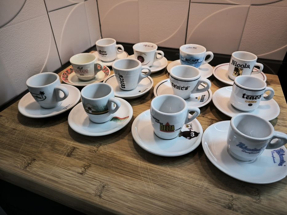 Coleção de chávenas de café