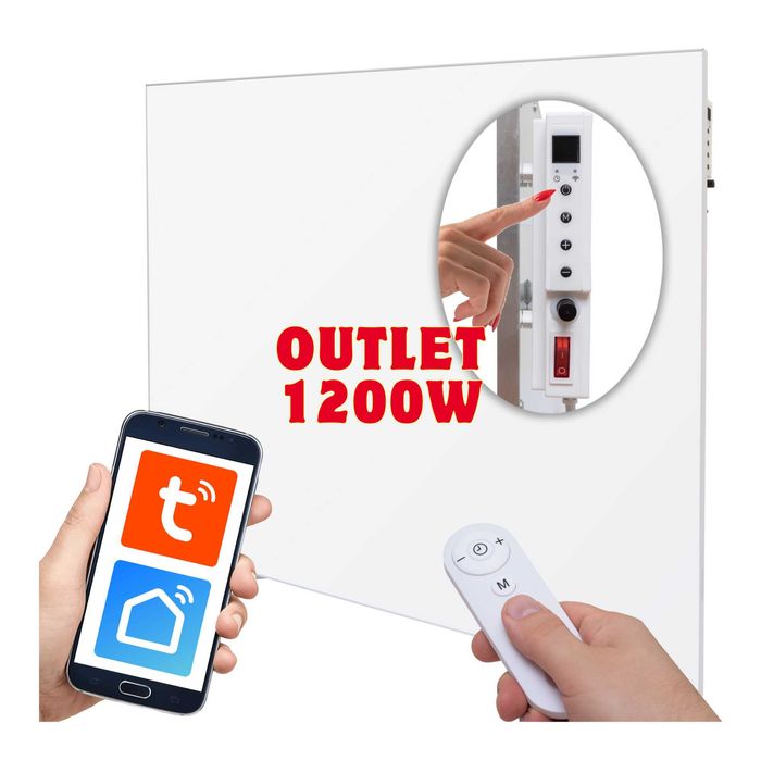 [Outlet] Grzejnik 1200W na podczerwień promiennik PANEL PILOT WIFI
