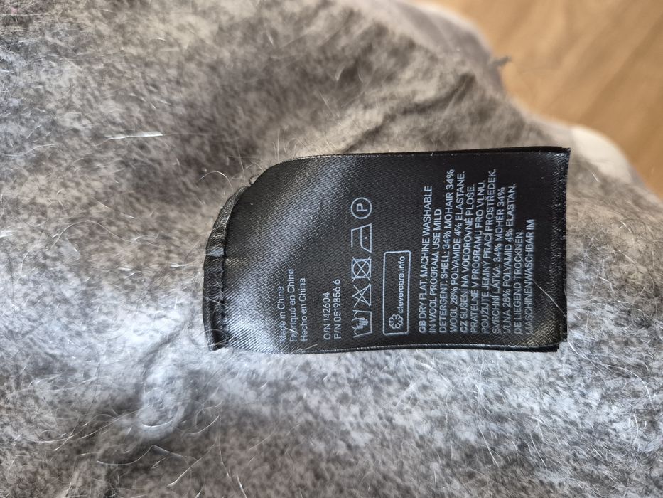 Sweter Moher Wełna H&M S/M