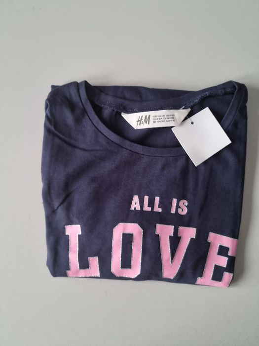 Nowa bluzka 134 140 H&M