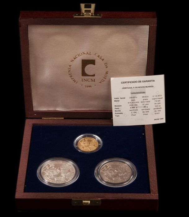 Moedas Proof  ouro prata e cuproníquel