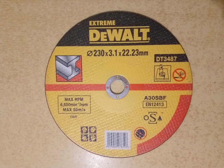 Диски абразивные отрезные DeWALT по металлу
