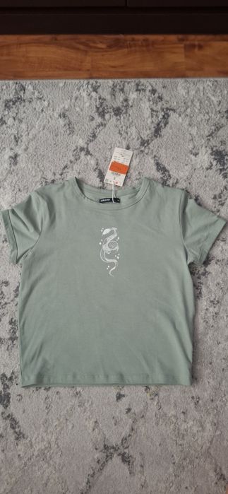 T-shirt oliwkowy