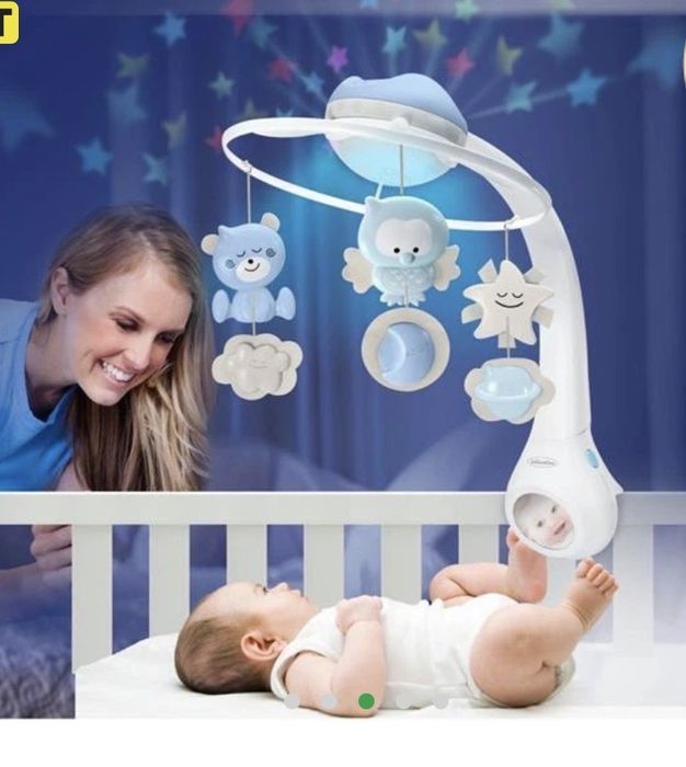 Музичний мобіль із проектором Infantino 3 в 1 блакитний