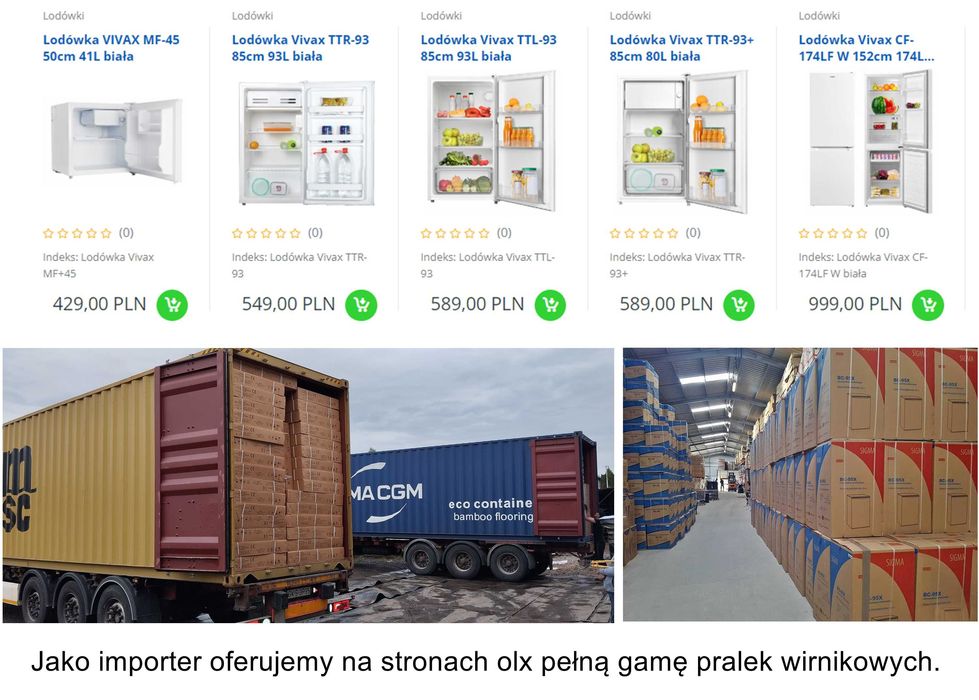 Chłodziarko Zamrażarka Lodówka z Zamrażarką Tania 143cm DD-207 WH 207L