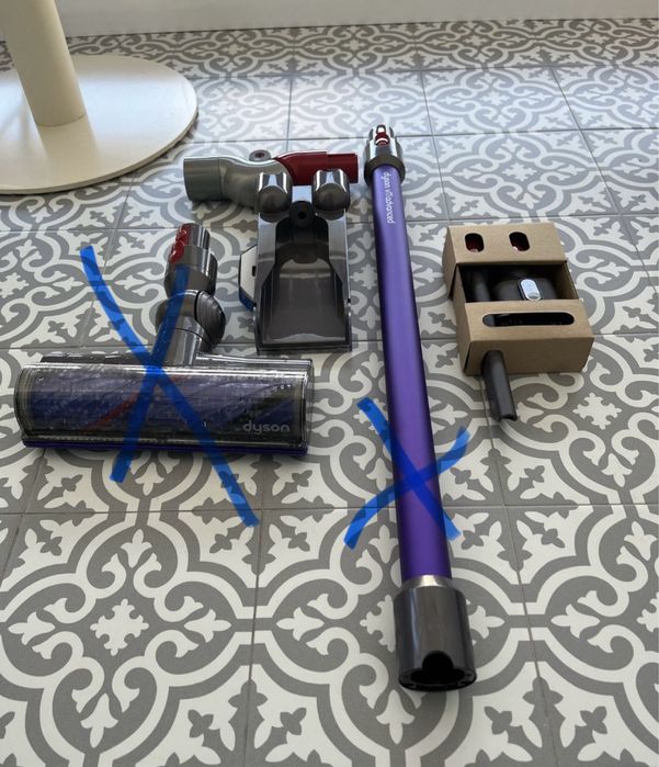 Acessórios aspirador dyson novos