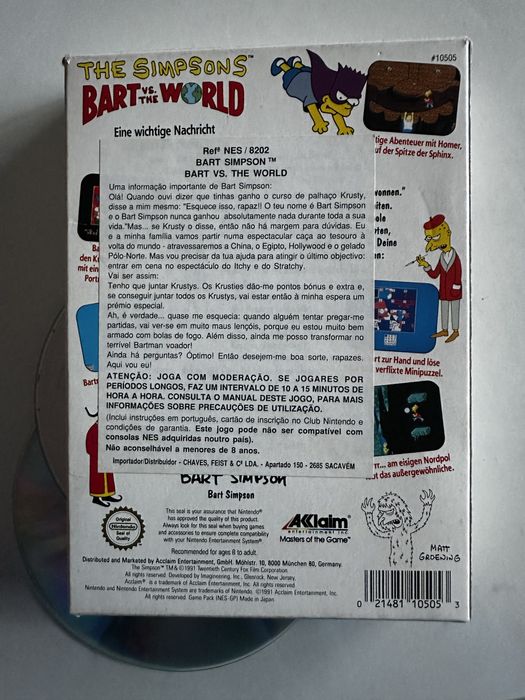 Bart vs the world para NES