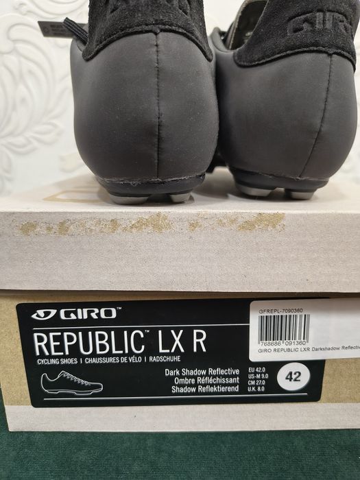 Buty rowerowe Giro republic lx r 42 reflective gravel SPD