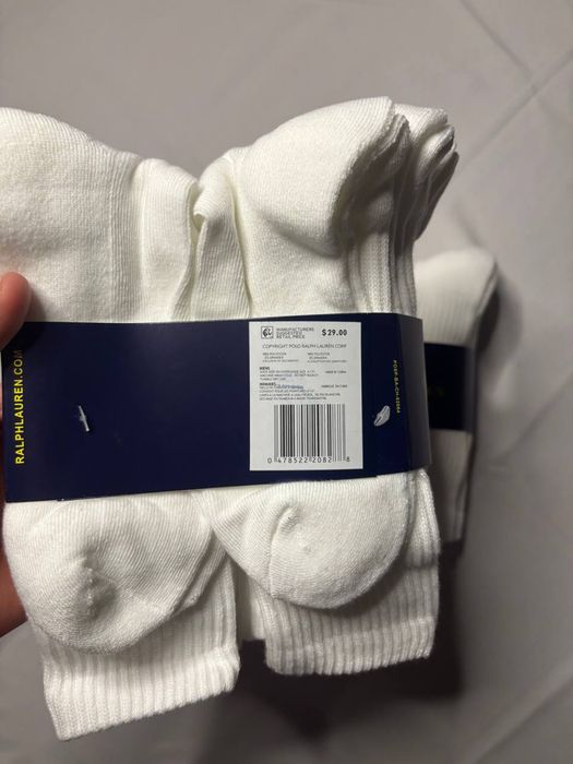 Носки Polo Ralph Lauren,Белые,Новые