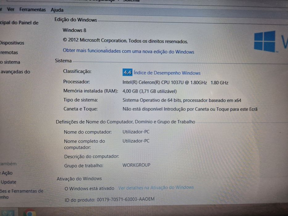 Portatil com disco ssd (rapido) e bateria nova