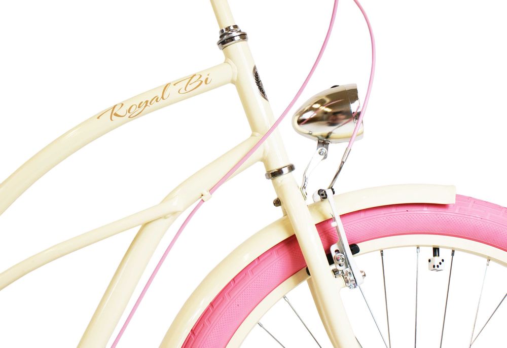Rower beach CRUISER miejski 26 / 28 LILY damski damka RoyalBi kremowy