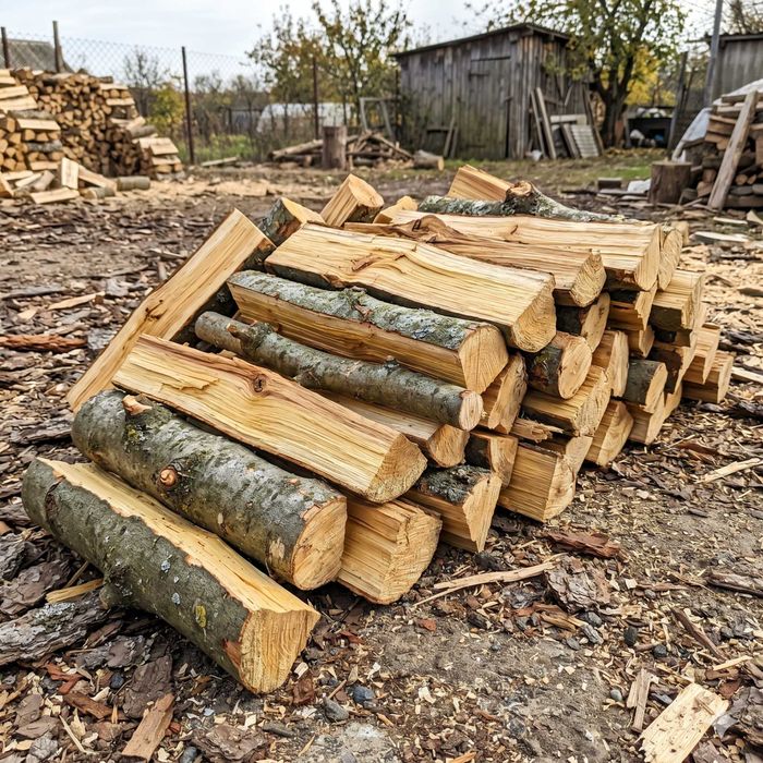 Дрова яблони для отопления | Колотые и метровые с доставкой