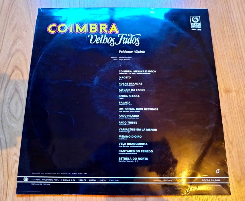 Coimbra - Velhos Fados - Disco vinil