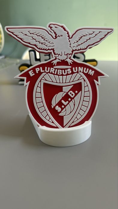 Emblema SL Benfica + suporte Mesa