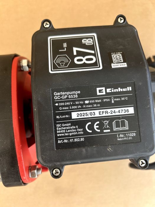 Bomba de jardim Einhell GC-GP 6538 – 650 W