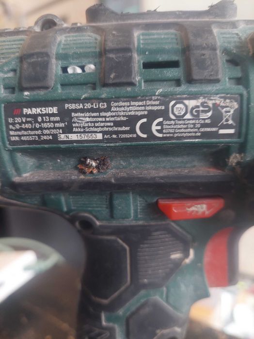 Akumulatorowa wiertarko-wkrętarka udar Parkside PSBSA 20-Li C3 / Cz-wa