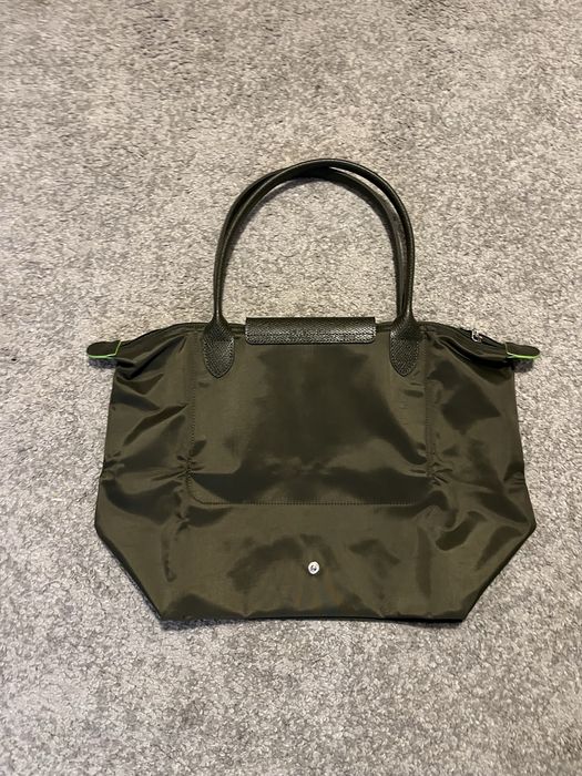Mala longchamp verde escura