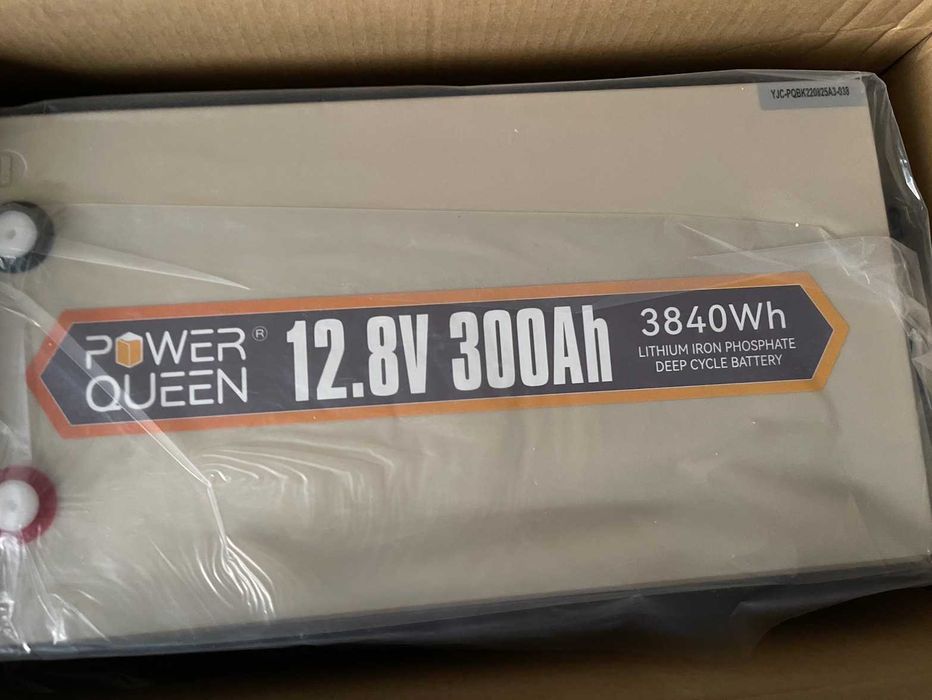 Аккумулятор Power Queen 12.8V 300Ah LiFePO4 Battery, Built-in 200A BMS