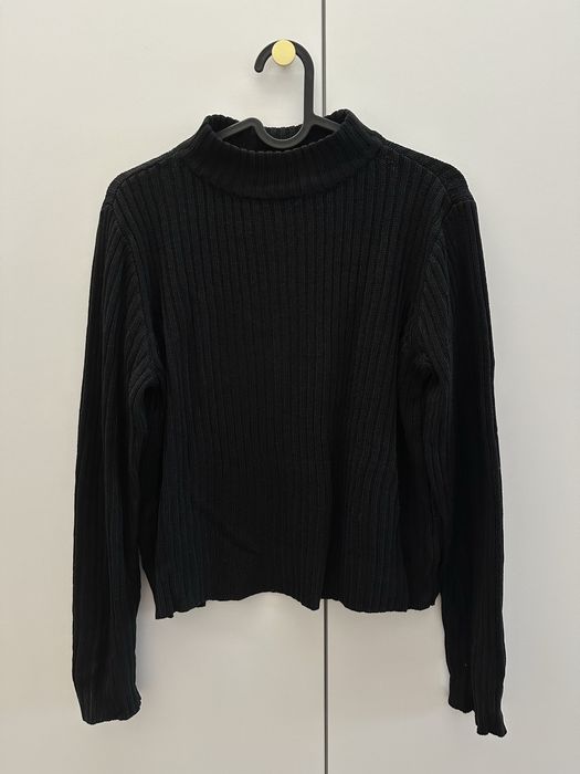 H&M sweter sweterek z półgolfem czarny XS