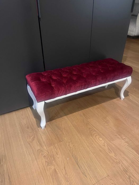 Stylowa Ławeczka Lirka -Bordo