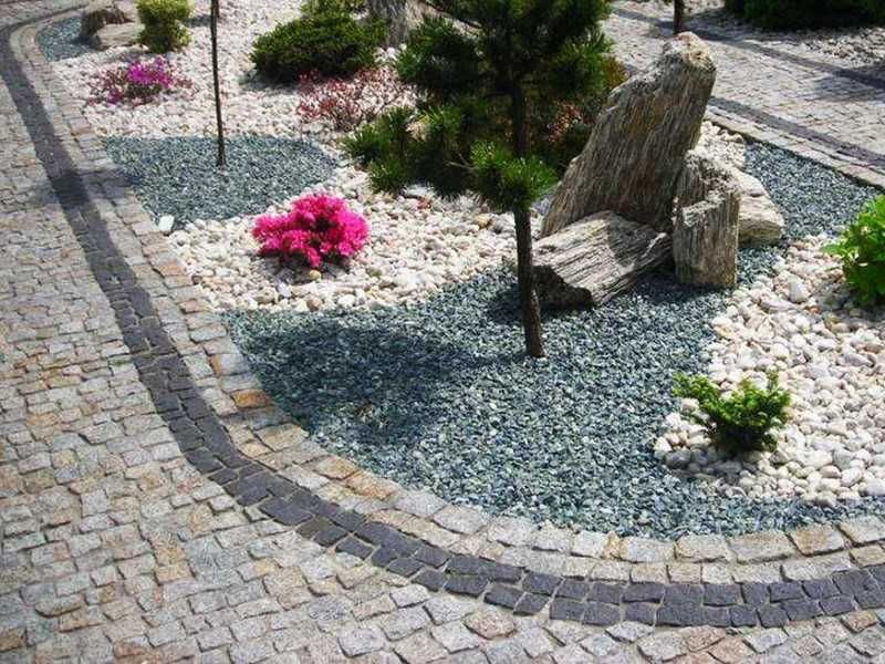 KAMIEŃ grys ZIELONY SERPENTYNIT do dekoracji ogrodów WARSZAWA żwir