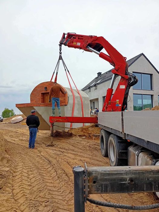 schron betonowy , piwniczka betonowa , ziemianka , piwnica , sauna ogrodowa