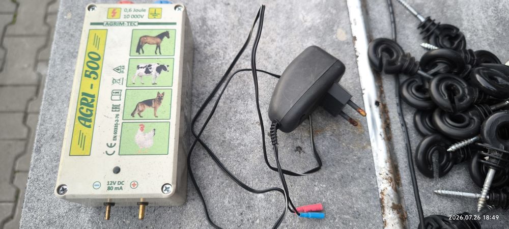 Pastuch elektryczny. Komplet