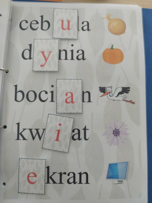 Uczę się czytać, segregator