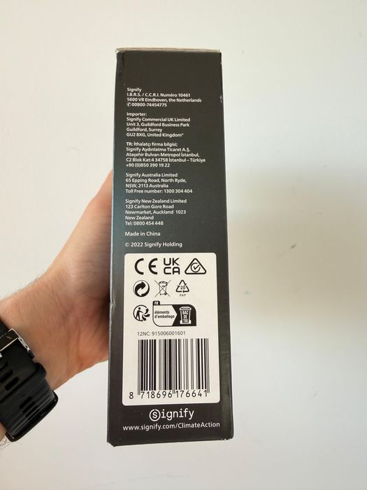 Kabel Przedłużający Zewnętrzny 2,5m IP67 Czarny Outdoor LowVolt Philips HUE