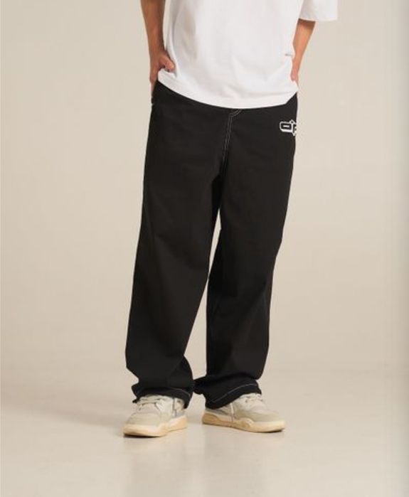 Штани оверсайз чоловічі OGONPUSHKA Ram чорн