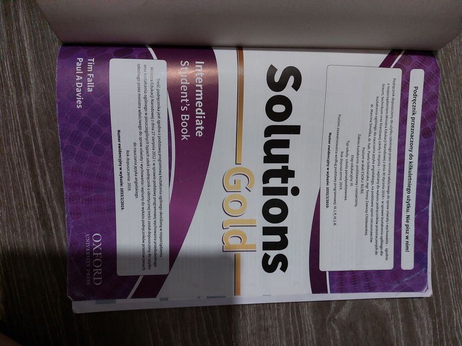Solutions Gold Intermediate